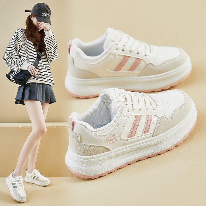 여성 학생 운동화 패션운동화 통굽 스니커즈