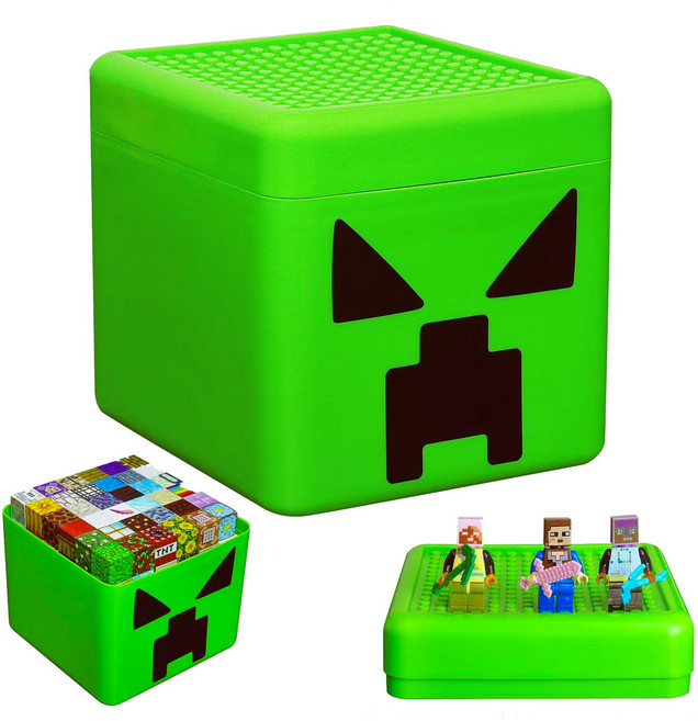 귀여운 몬스터 블록 보관함 박스 다용도함 b2330901, 2번박스, 1개