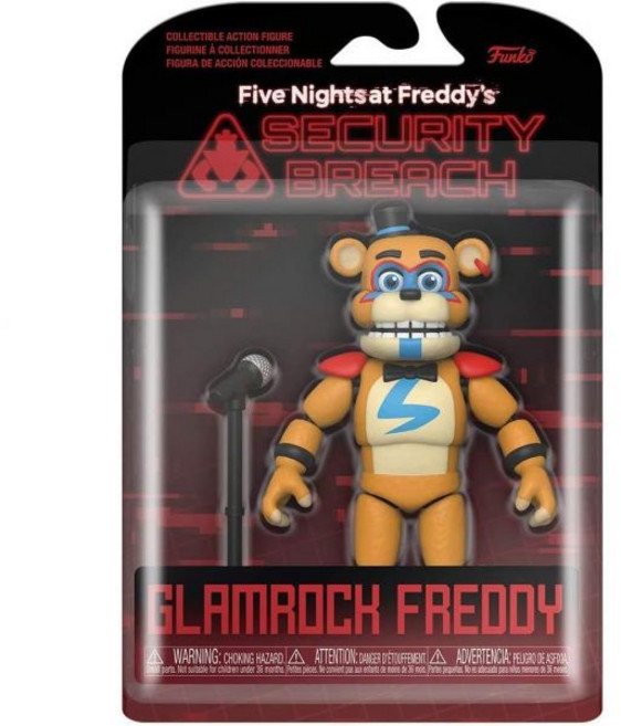 프레디스 보안 침해 펀코 5인치 액션 피규어 글램락 프레디 / : 2020 해외 게임 호러 앱 FNAF, 프레디스 침해 펀코 5인치 액션 피규어 글램락 프레디, 1개