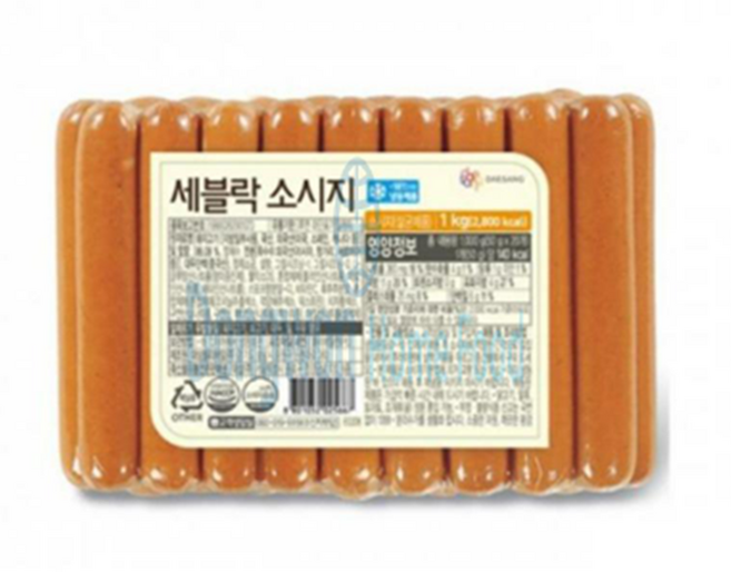 벅스웨이 세블락 숯불갈비맛 소세지 후랑크소시지, 1kg, 1개