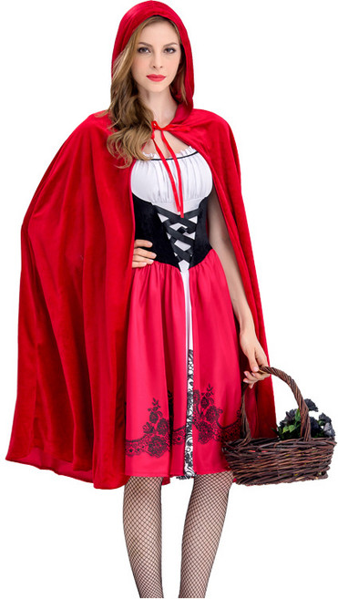 옌츠 할로윈 빨간 모자 성인 코스프레 파티 망토 의상