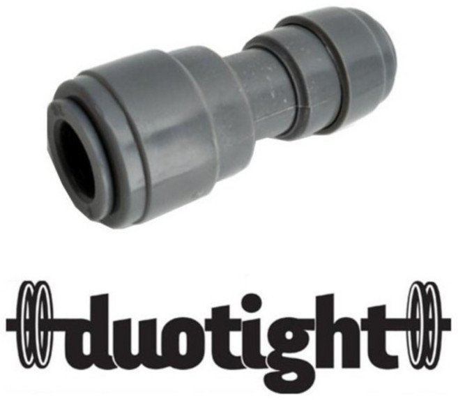 KegLand Duotight 8mm (5/16)x9.5mm (3/8) 감속기 플라스틱 빠른 연결 파이프 호스 커넥터 맥주 튜브 푸시, 한개옵션0, 1개