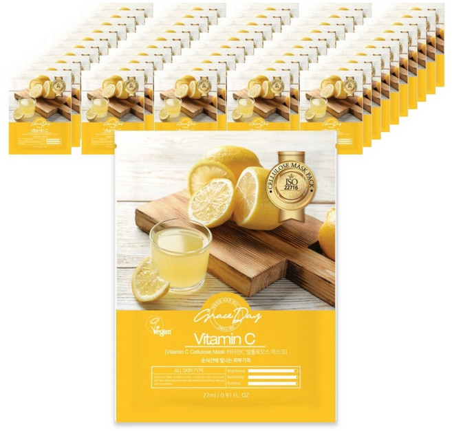 그레이스데이 비타민C 마스크팩, 100개입, 1개