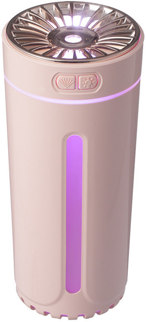 LA-0618S 스마트 무드등 차량용 가습기, 핑크색, 충전 버전