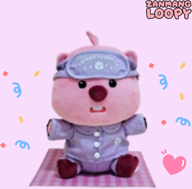 잔망루피 파자마 인형 25cm 귀여운 애착 봉제인형 뽀로로 루피, 02. 수영 잔망루피 25cm