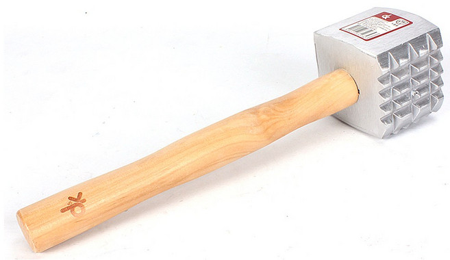 델키 알루미늄 양면고기망치 국산제품 고기다지기 돈까스망치, 1개