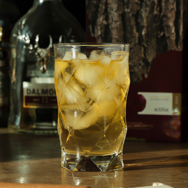 루미낙 홈카페 하이볼잔 유리컵 350ml 위스키 언더락 잔 칵테일 글라스, 유리, 단일상품1, 1개