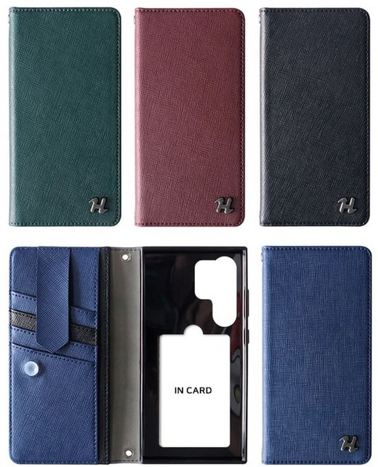 갤럭시 노트10 케이스 SM-N971 천연가죽 엣지카드 플립 지갑형(카드/지폐)수납 소가죽 다이어리