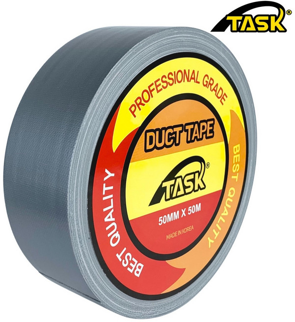 테스크 수출용(국내산) 덕트테이프 덕테이프 50MM X 50M 최고급형(전문가급) SILVER, 1개