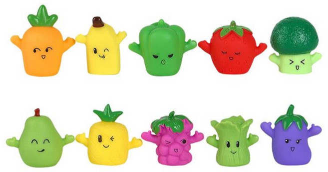 말랑한 과일 야채 손가락인형 10종 소근육 역할놀이 친구아기선물 실내놀이, 1개