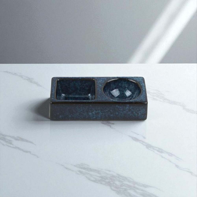 퓨전 이절초장기 청운 도자기 다용도 그릇 접시 업소용, 없음, 1개