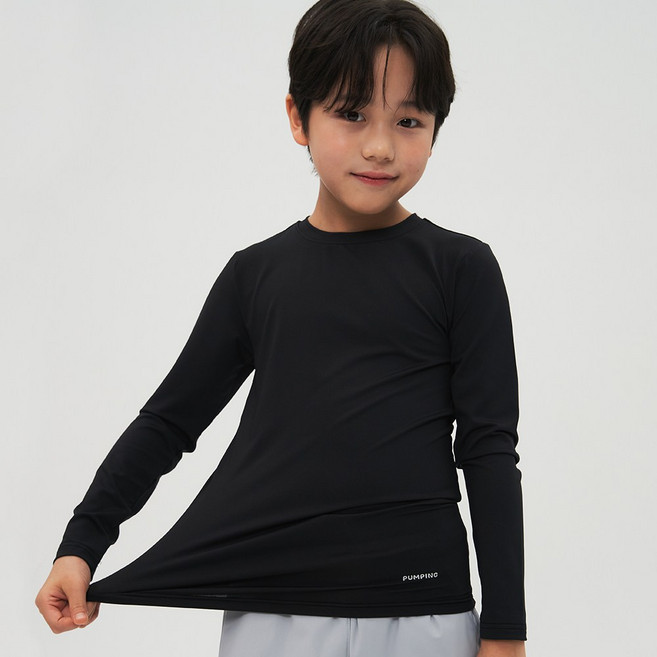 펌핑키즈 기능성 아동 긴팔 티셔츠 언더레이어 국내생산