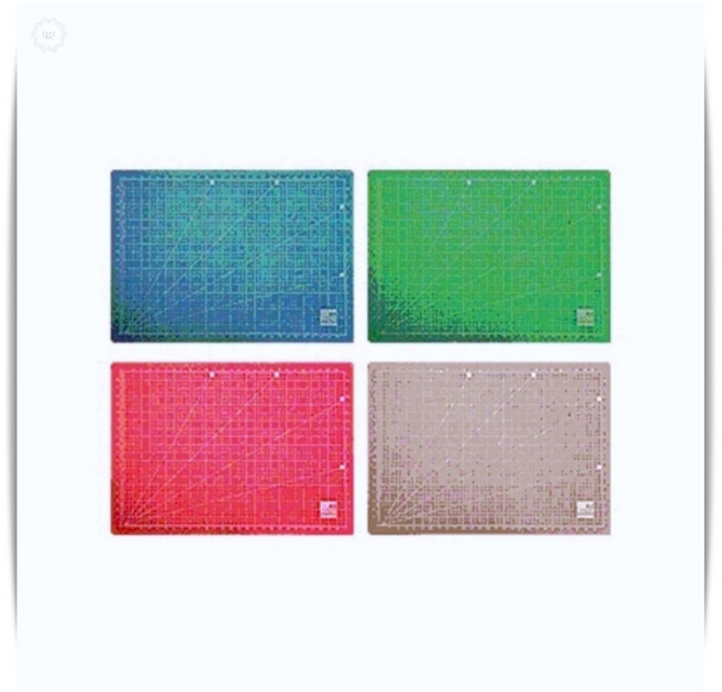 반투명 커팅매트 A2 중형 620x450mm 파랑 데스크용