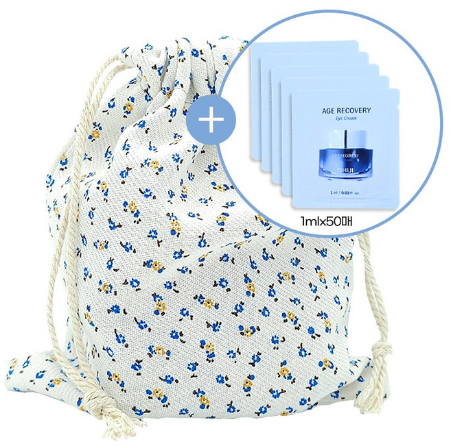 화장품 파우치(오휘 에이지 리커버리 아이크림 (선택)복주머니, 2)리커버리 에센스1mlx50매, 1