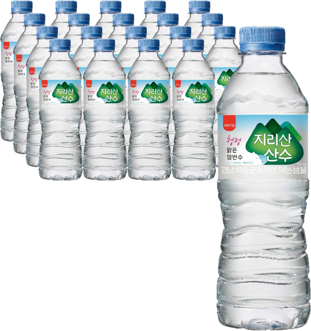 박스/생수(지리산산수)2L 삼립, 500ml, 60개