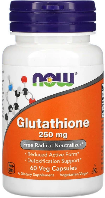 NOW Foods 글루타치온 250mg 베지 캡슐 60정 NOW-00096, 1개 - 쿠팡