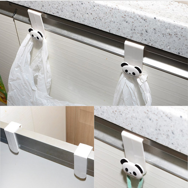 골든트리 싱크대 문틈 봉지걸이 후크 비닐걸이 수건걸이 도어훅, 2개, 화이트