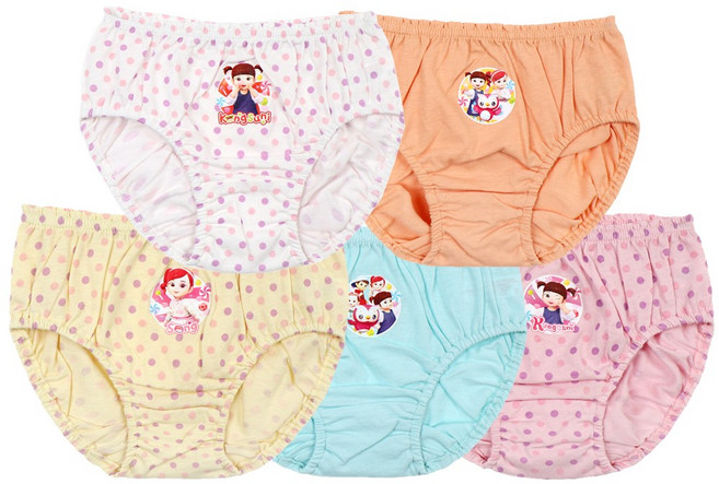 아동속옷 여아 콩순이팬티5매