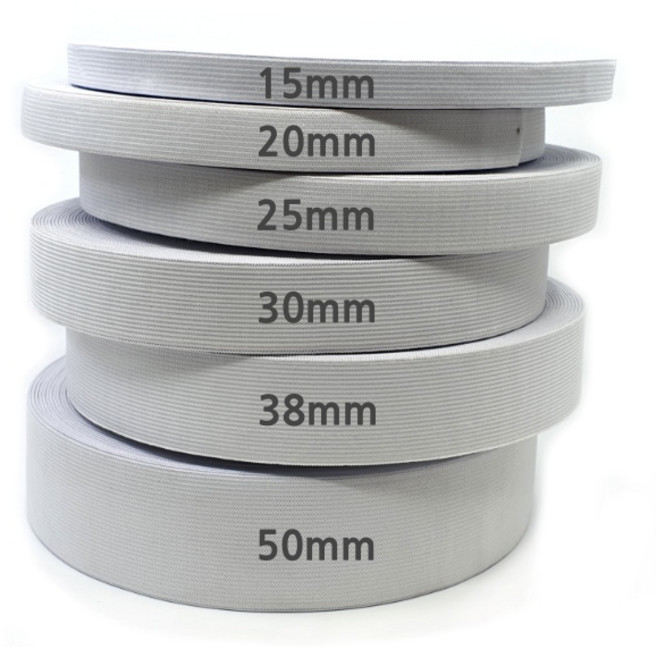 30마 허리밴드 코메즈고무밴드 고무줄 25mm, 화이트, 1개