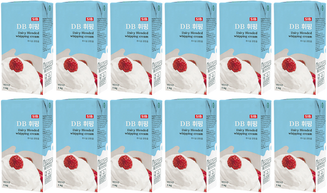 선인 DB 휘핑크림 1L 5개, 1kg