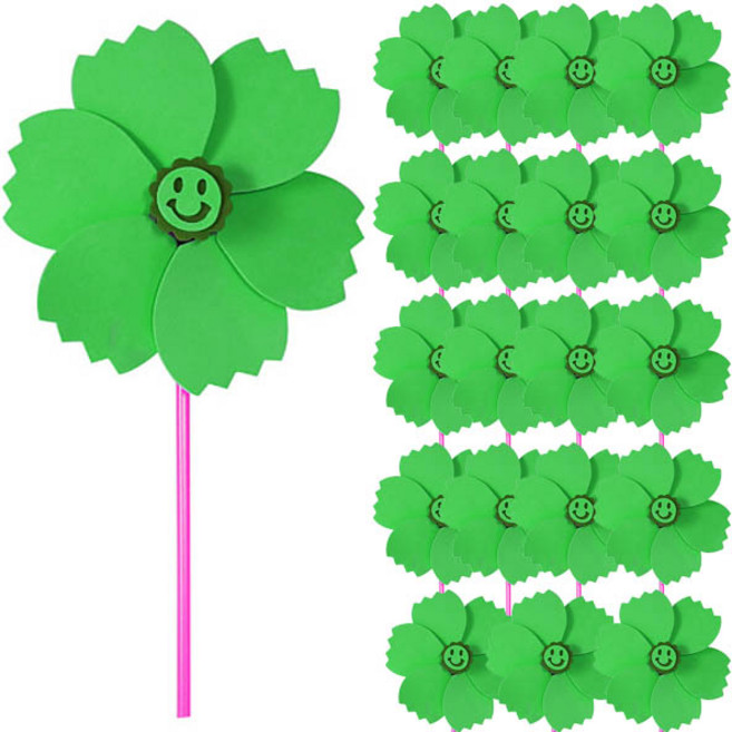 키득키득 만들기 재료 EVA바람개비 만들기 초록, 20개