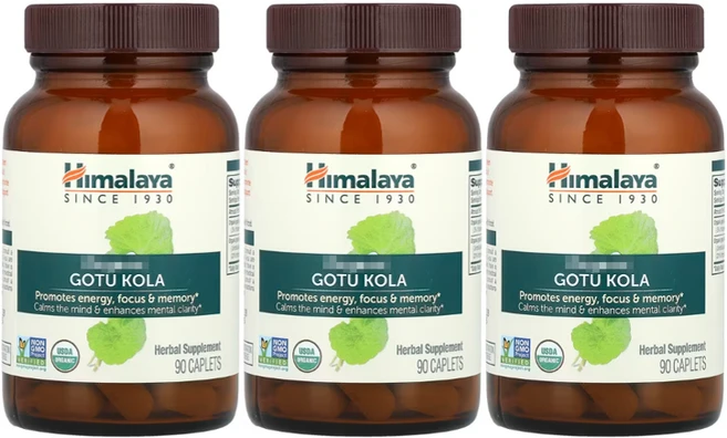 히말라야 유기농 고투콜라 Himalaya Gotu Kola, 3개, 90정 - 쿠팡