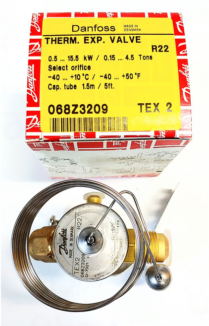 DANFOSS EXPANSION V/V 덴포스 팽창변 TEX2 N RANGE B RANGE R22 (Made in DENMARK), 1개