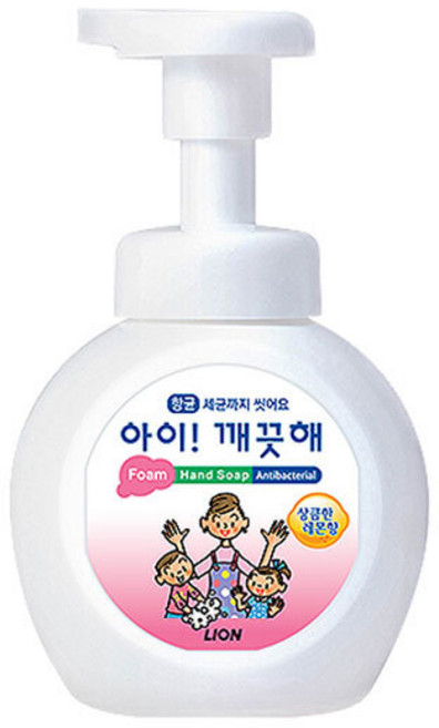 아이깨끗해 핸드워시 용기형 상큼한 레몬향, 250ml, 1개