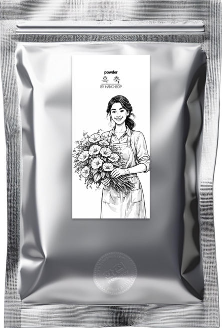 나팔꽃씨앗 가루 흑축 견우자 분말 DIY용 파우더, 200g, 1개, 1개입