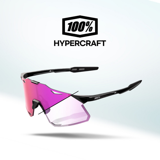 100%고글 하이퍼크래프트 자전거 야구 골프 스포츠 선글라스 100퍼센트 100프로(00), 16. 글로스블랙/퍼플미러변색(31), 1개