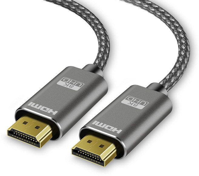 10K 8K HDMI 2.1 케이블 10피트 3미터 인증된 48Gbps 초고속 60Hz 4K 120Hz 240Hz 165Hz 144Hz HDR10 eARC HDCP2.3 꼰 섬, 4.5M/15 Feet