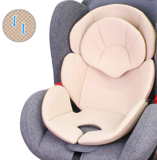 오토팬시 유모차 카시트 라이너 듀얼 이너시트 유아승용물 쿠션세트 신생아패드, 9.세트형 이너헤드 멜란베이지, 1개