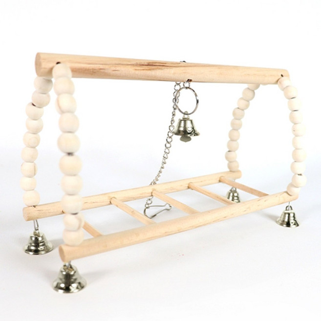 앵무새 종 사다리 횃대 그네 놀이터 장난감 스트레스 해소 운동효과 새용품 앵무새 용품, 1개