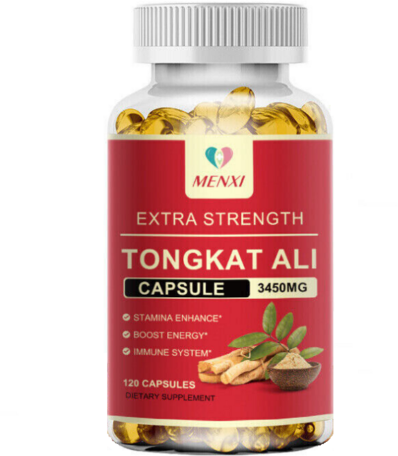 HUMAKEllc 통캇 알리 추출물 3450mg 강력한 스테미너 에너지 천연 테스토스테론 부스터 보조제 120캡슐, 1개, 120정