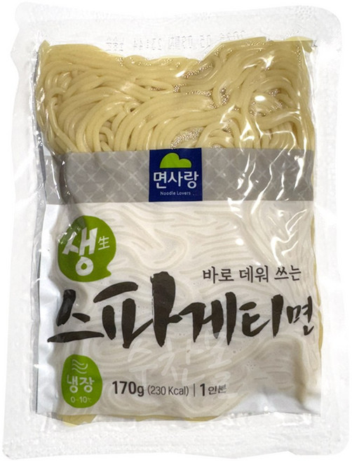 면사랑 반조리 생 스파게티면 170g 20인분 전문점용, 20개