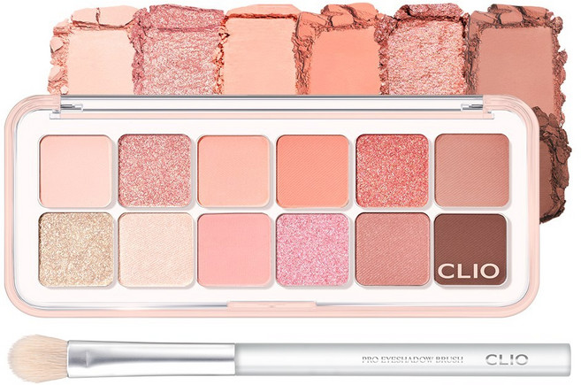 [NEW] 클리오 프로 아이 팔레트 에어+증정, 009 복숭아누르면사과해 [후로페샤날 청과], 1개