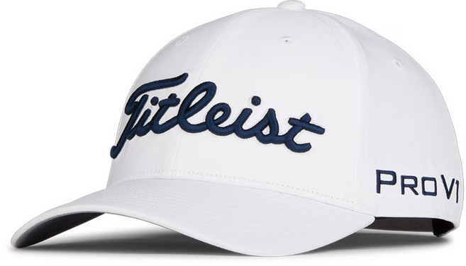 타이틀리스트 2025 투어 퍼포먼스 모자 TH25ATPA, 화이트/네이비, 1개