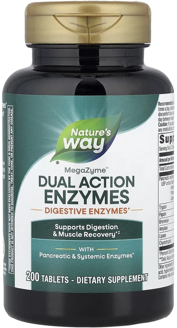 새해 첫좋은선물 Nature's Way MegaZyme® 이중 작용 효소 200정 제대로 할인합니다 - 쿠팡