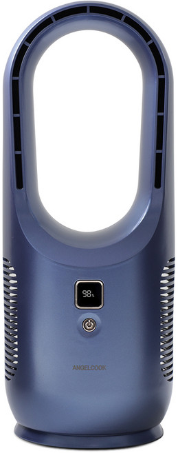엔젤쿡 BLDC 날개없는 미니 에어홀 무선 선풍기, 네이비