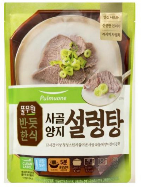 풀무원식품 사골양지 설렁탕, 3개, 500g