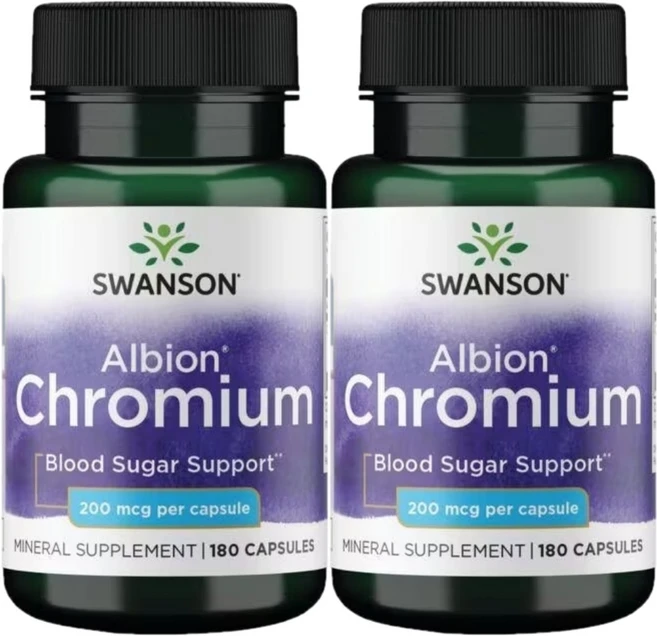 스완슨 알비온 크롬 200mcg, 180정, 2팩, 180정 - 쿠팡