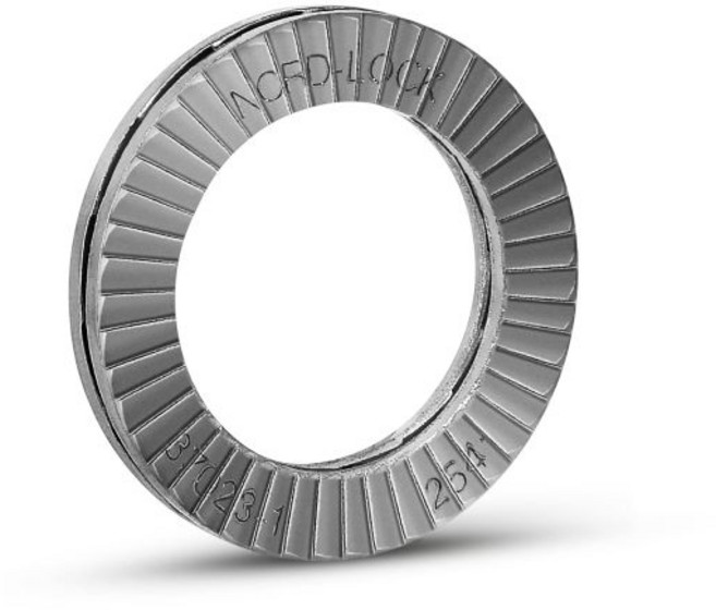 오리지널 노드락 스테인리스 스틸 쐐기 잠금 와셔 NL16ss254 SMO M16용 지름 d 17mm D 254mm 두께 T 34mm