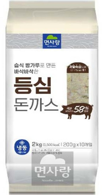 면사랑 등심돈까스, 2kg, 1개