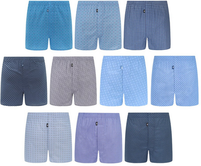 트라이 남성용 쾌적한 고급 순면 트렁크 팬티 10종세트