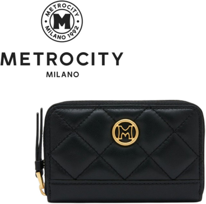 [백화점발송] 메트로시티 여성 반지갑 라운드지퍼 출퇴근 회사 미팅 출장 일상 데일리 골프 모임 여행 데이트 고급스러운 지갑