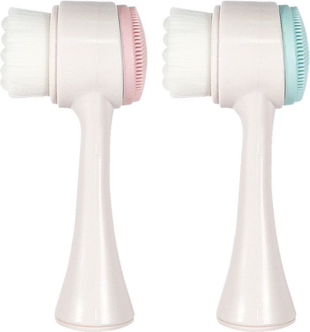 1+1 모공브러쉬 코피지 세안 저자극 딥클린 미세모, 1세트, 민트+민트