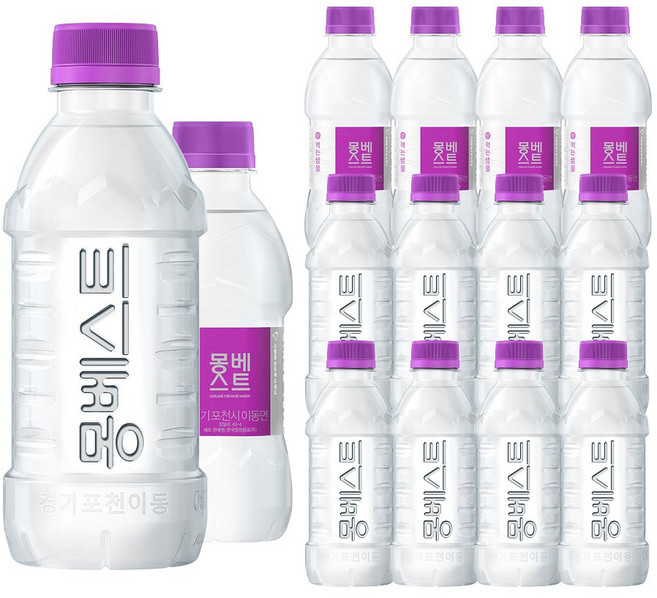 몽베스트 생수, 330ml, 40개