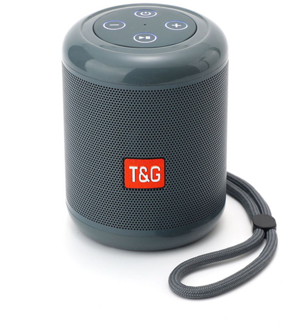 T&G 迷你無線藍牙音箱 多種播放模式, 灰色, BT01-Gy