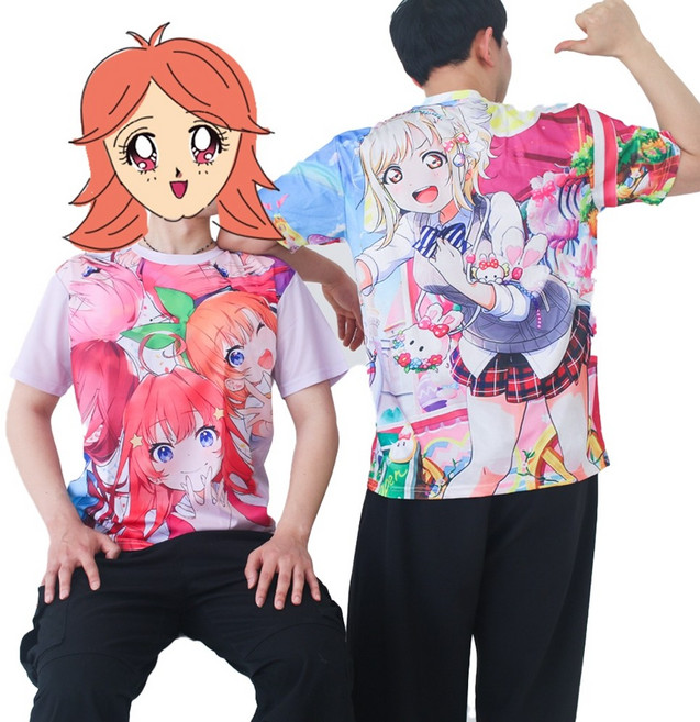 [DND] 오타쿠 애니 애니메이션 티셔츠 반팔 티 옷 2종 오덕 씹덕 십덕 우정 웃긴 병맛