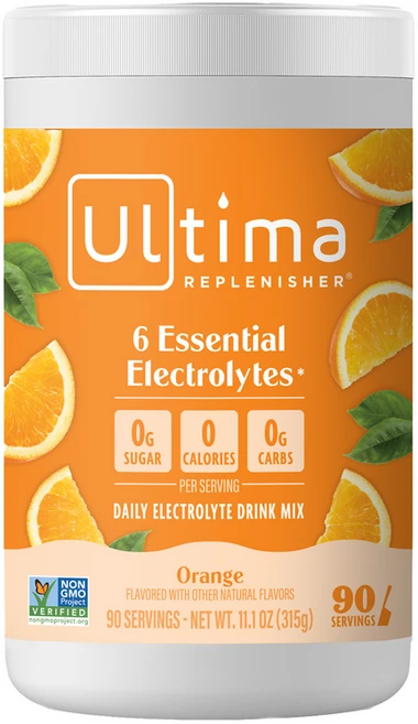 Ultima Replenisher 6 Essential Electrolytes Daily Electrolyte Drink Mix Orange 11.1 oz 315 g, 306 g - 쿠팡